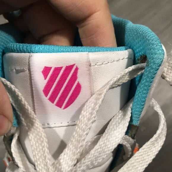 K-Swiss Varsity Rainbow Stripe Hi -Tops size 7 - Picture 6 of 7